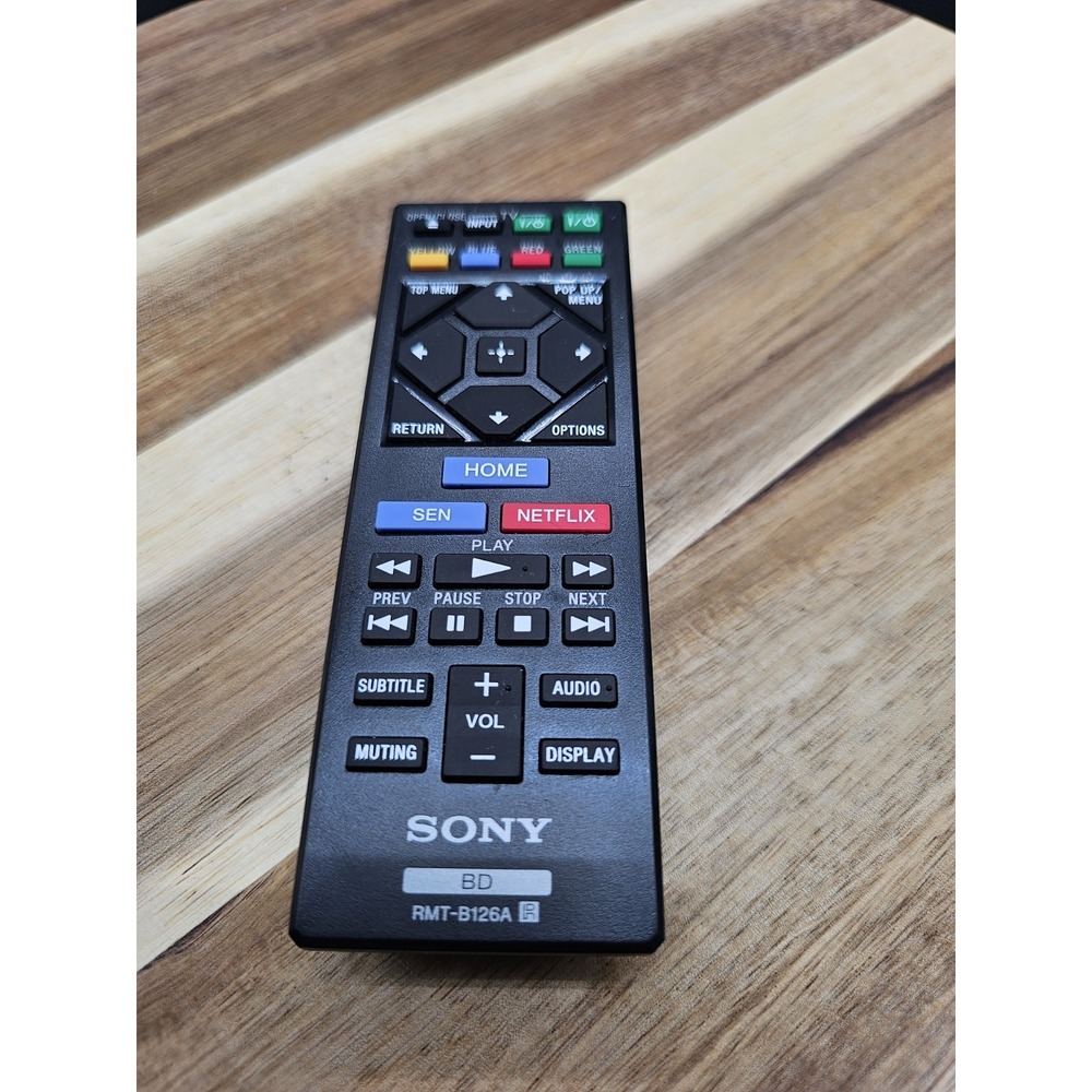 Original Sony OEM‎ RMT-B126A BD Remote Control Blu-Ray Player Tested Working